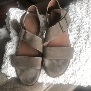 Nordstrom Signature taupe suede size 8 sandals